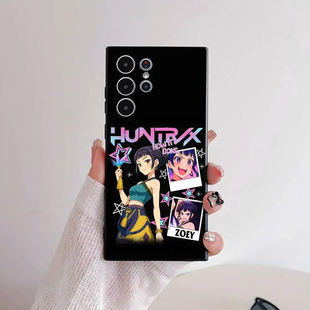 

Anime Kpop Demon Hunter Phone Case For Samsung Galaxy S25 S24 S22 S23 Ultra S21 S20 Plus 5G Protective Silicone Funda