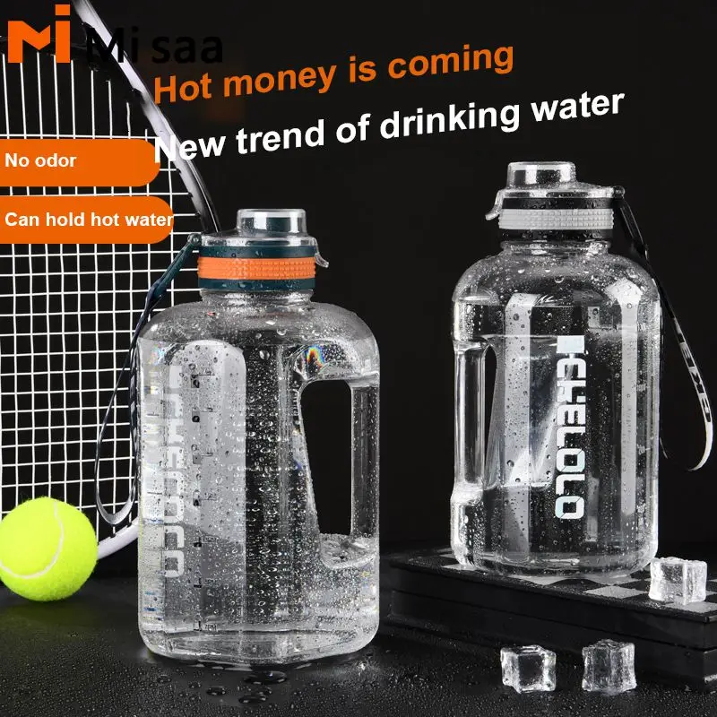 Water Cups Fitness Space Cup Large Gym Kettle Portable Drinkware Sport Bottle Large Capacity Thermal Water Bottle Bucket Cup