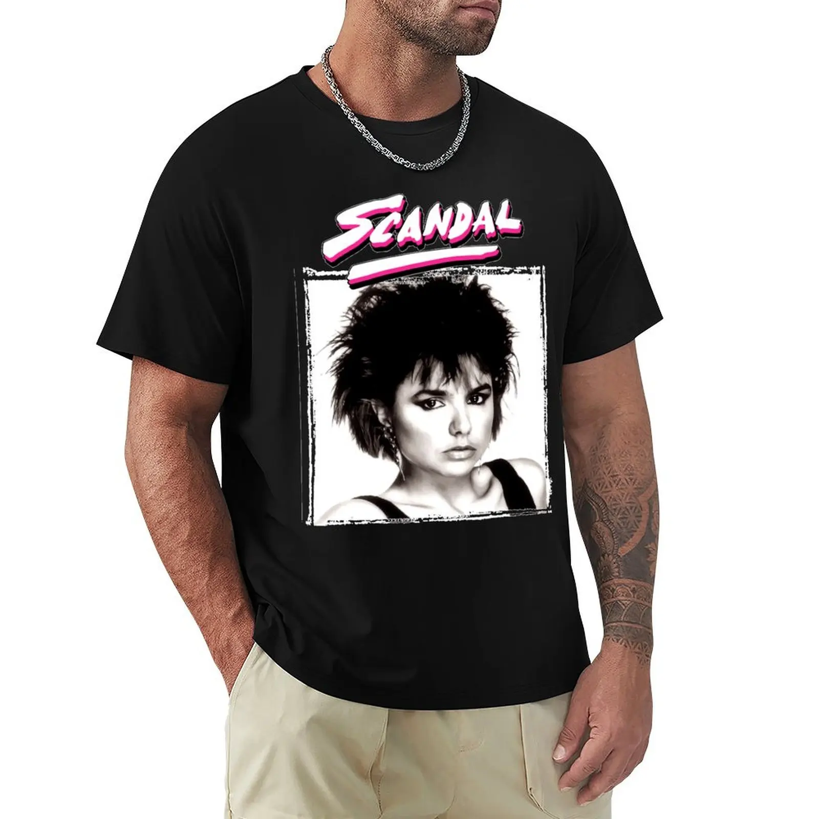 Scandal band T-shirt quick drying plus sizes kawaii clothes customs big and tall t shirts for men