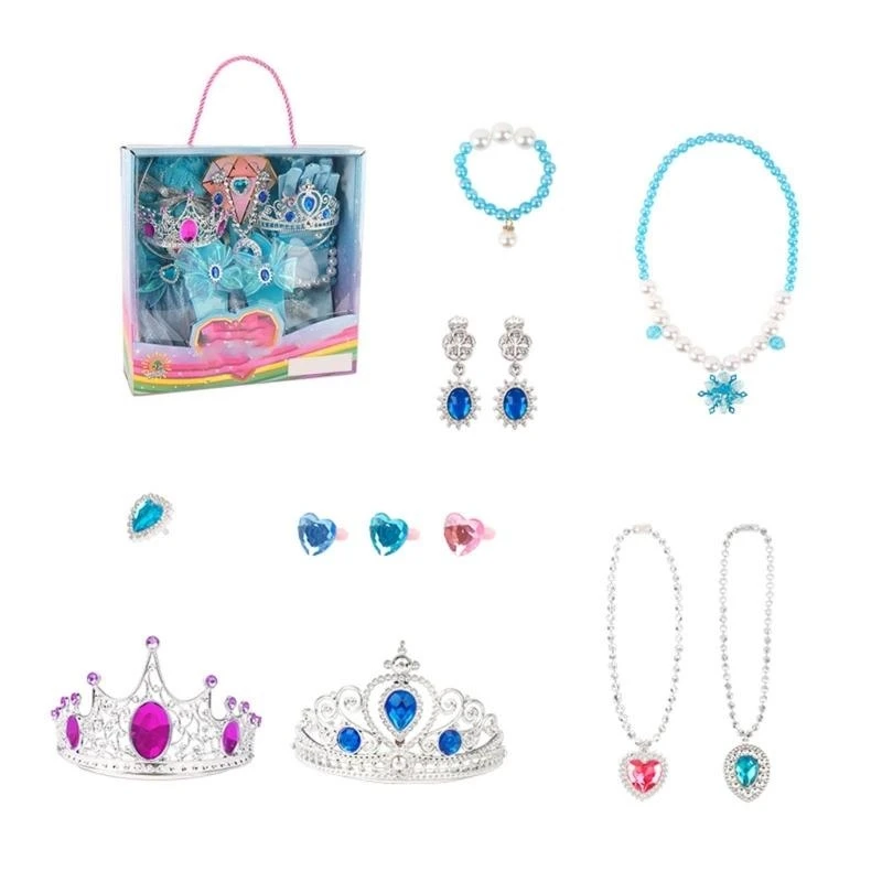 プリンセス コスチューム ドレス 女の子用 誕生日 クリスマス ハロウィン パーティー 手袋、ハンドバッグ、アクセサリー付き ギフトアイデア 15UB