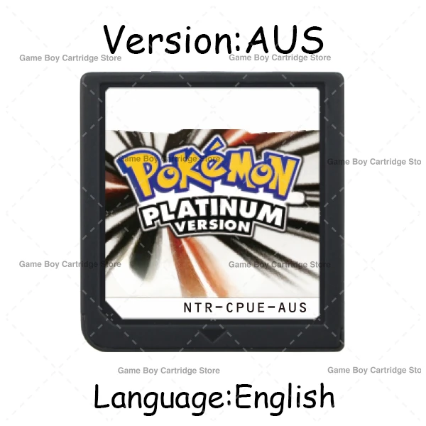 DS Game Cartridge Pokemon Series Video Game Console Card Platinum Pearl Diamond HeartGold SoulSilver Multilingual for NDS 3DS