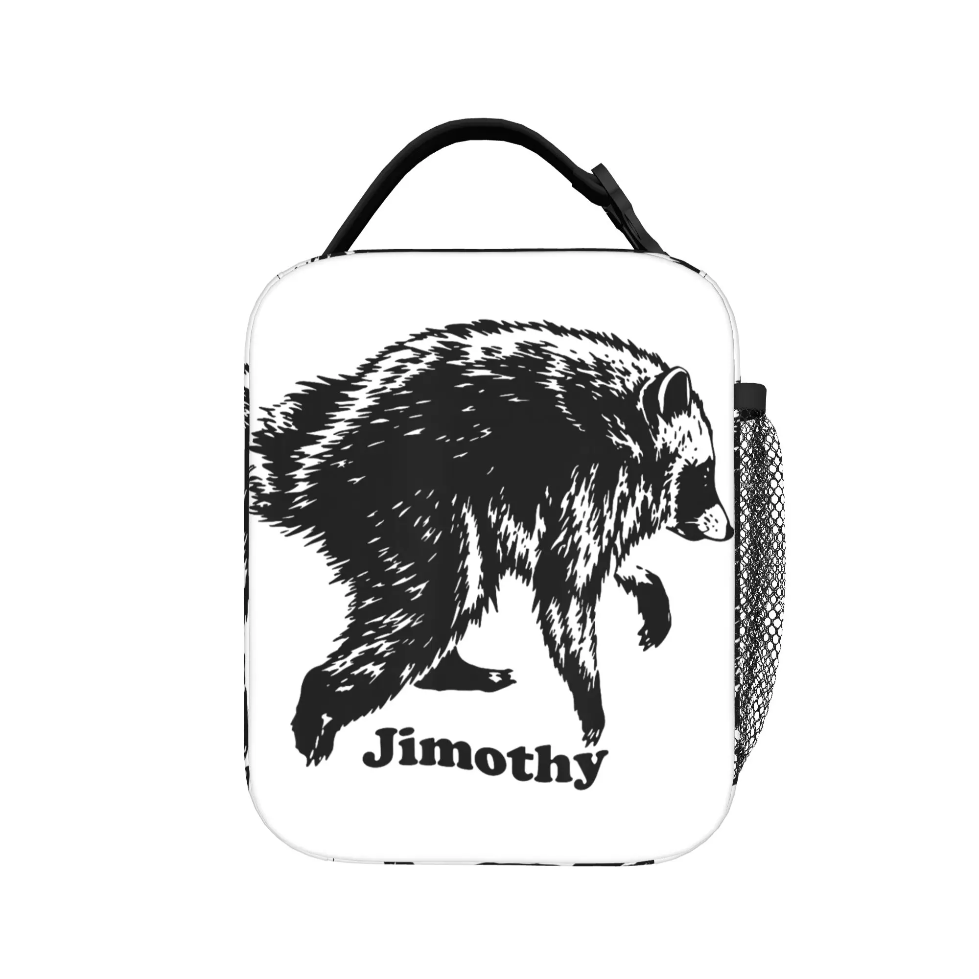 Jimothy Viral Raccoon Shirt Trash Panda Wildlife Insulated Lunch Bag Cooler Bag Meal Container  Tote Lunch Box Food Storage Bags