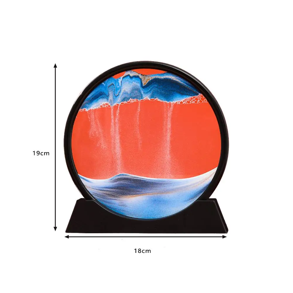 3D naturalne kreatywne Retro klepsydra lampa stołowa rękodzieła ruchome piaski krajobraz płynący piasek obraz ruchoma klepsydra nocna lampa domowa