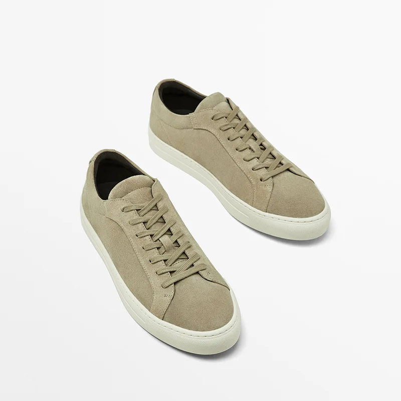 

Withered Minimalist Men's Shoes Men's White Shoes Business Leather Lace Up Flat Casual Board Shoes Lace Up German Training Shoes