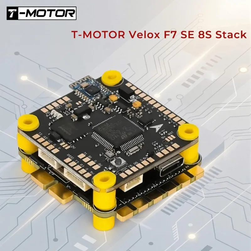 

Комплект T-MOTOR Velox F7 SE 8S Stack - F7 FC + 70A 4in1 ESC для RC FPV дронов, для полетов на дальние расстояния и фристайла