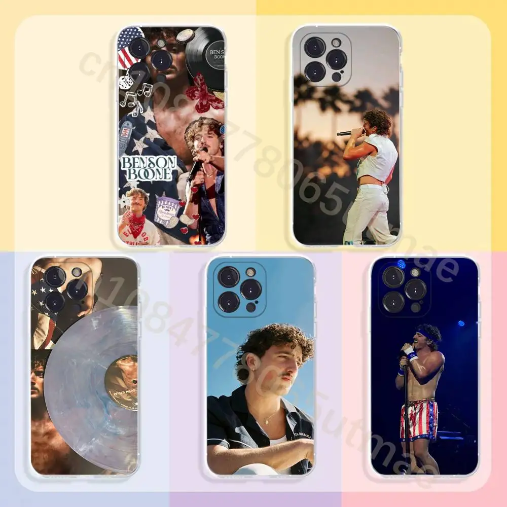 

B-Benson Boone-S American Heart Phone Case For iPhone11,12,13,14,15,16,17,Plus,Pro,Max,Plus,Transparent Cover