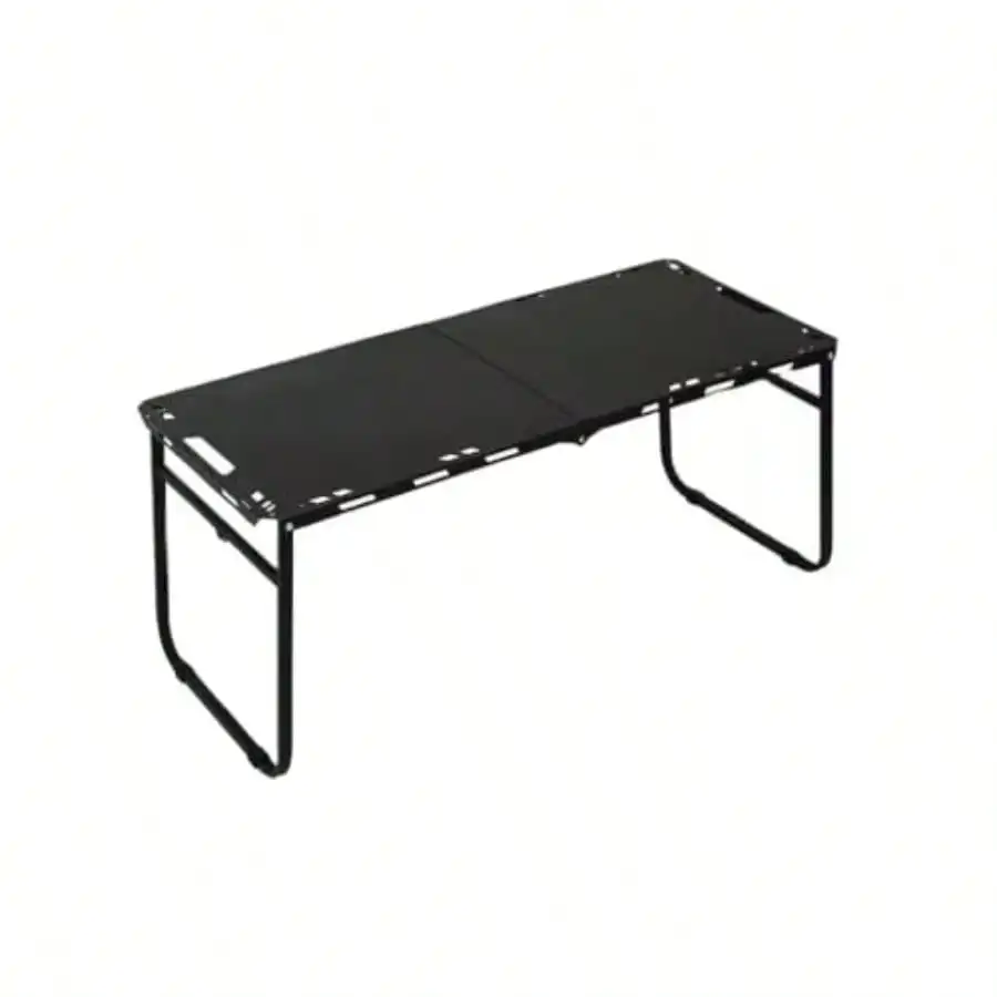 

Портативный складной стол из углеродистой стали для кемпинга, барбекю, пикника, приготовления пищи на природе, путешествий - одинарный или двойной.