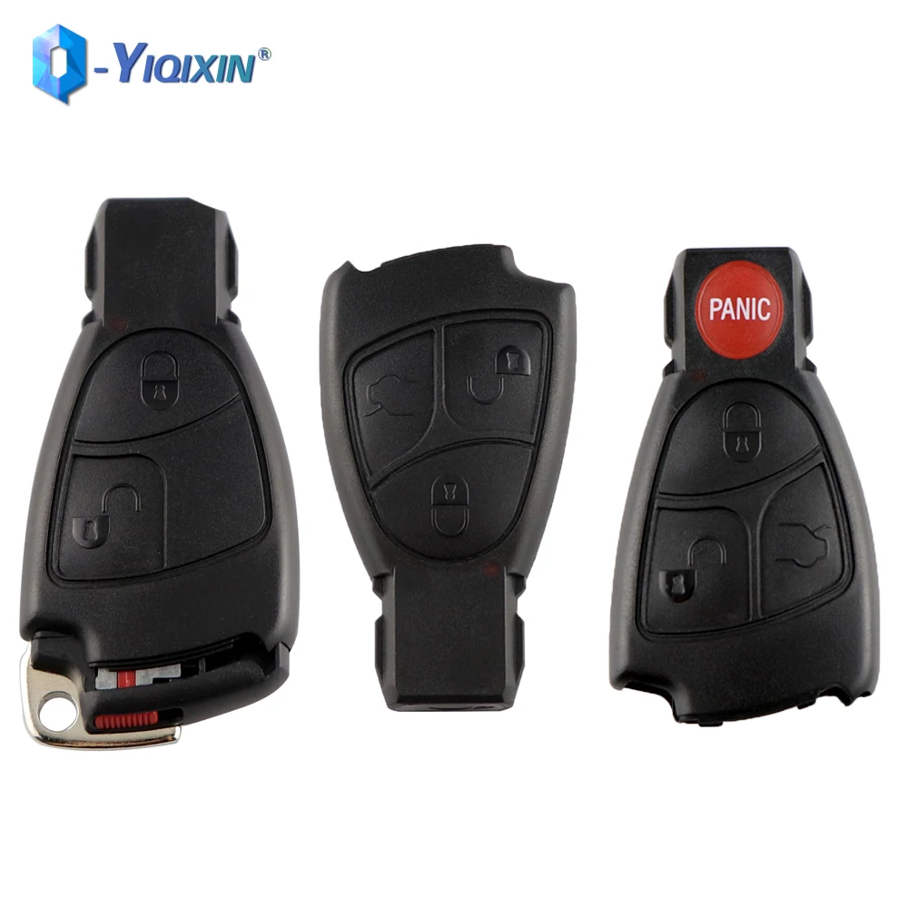 YIQIXIN Keyless Go Fob Case Cover For Mercedes Benz CLS CLK C B E Class W203 W211 W204 YU BN 2/3/4 Buttons Remote Car Key Shell