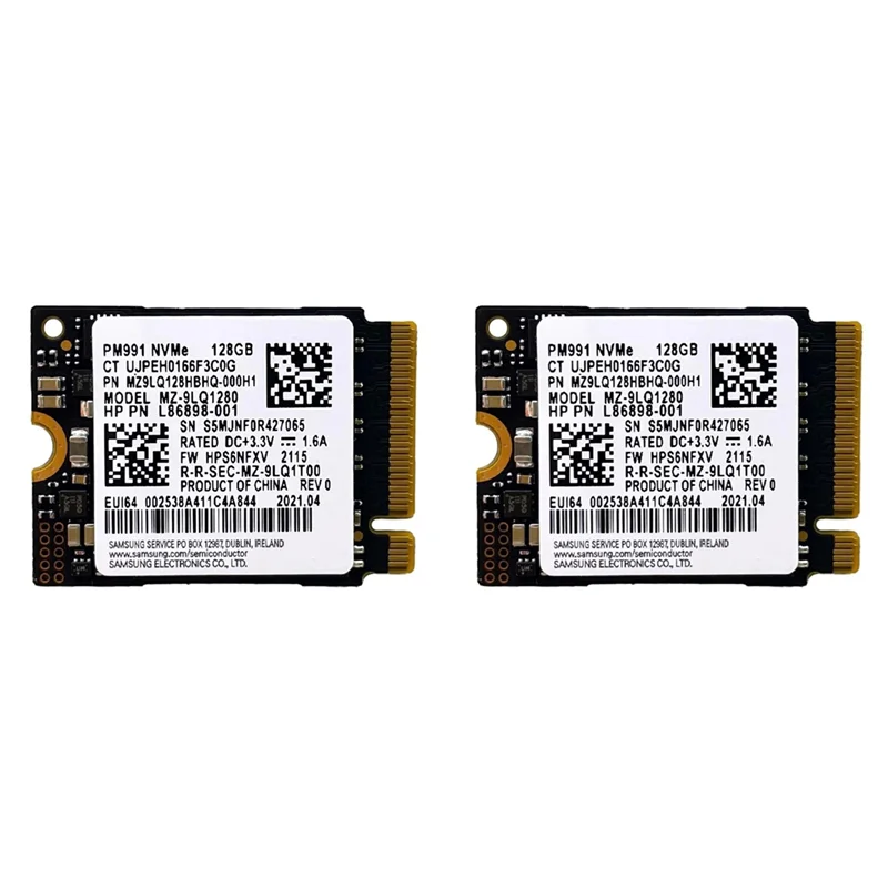 

AP-2X PM991 128G 2230 PCIE3.0 NVME SSD High Speed Data Transfer For Laptop Tablets Storage Hard Disk Card
