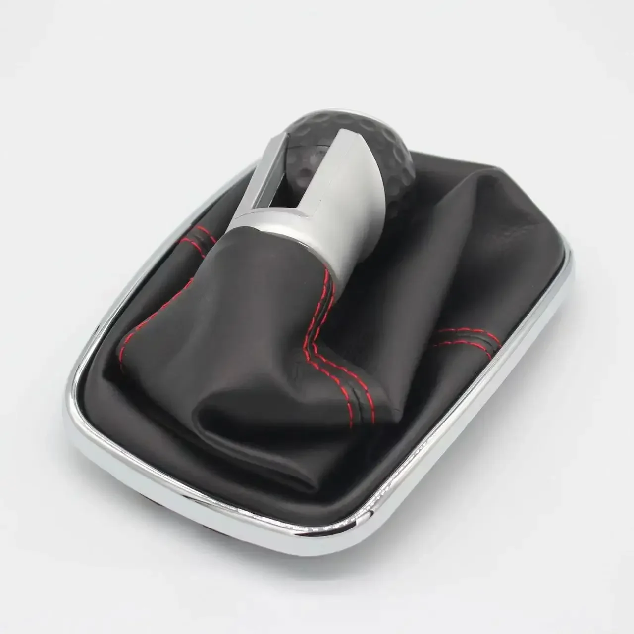 New 12mm for Volkswagen VW Golf 4 IV MK4 GTI R32 Bora Jetta 5 / 6 Speed Black Frame Gear Shift Knob Lever Gaiter Boot 1999-2004