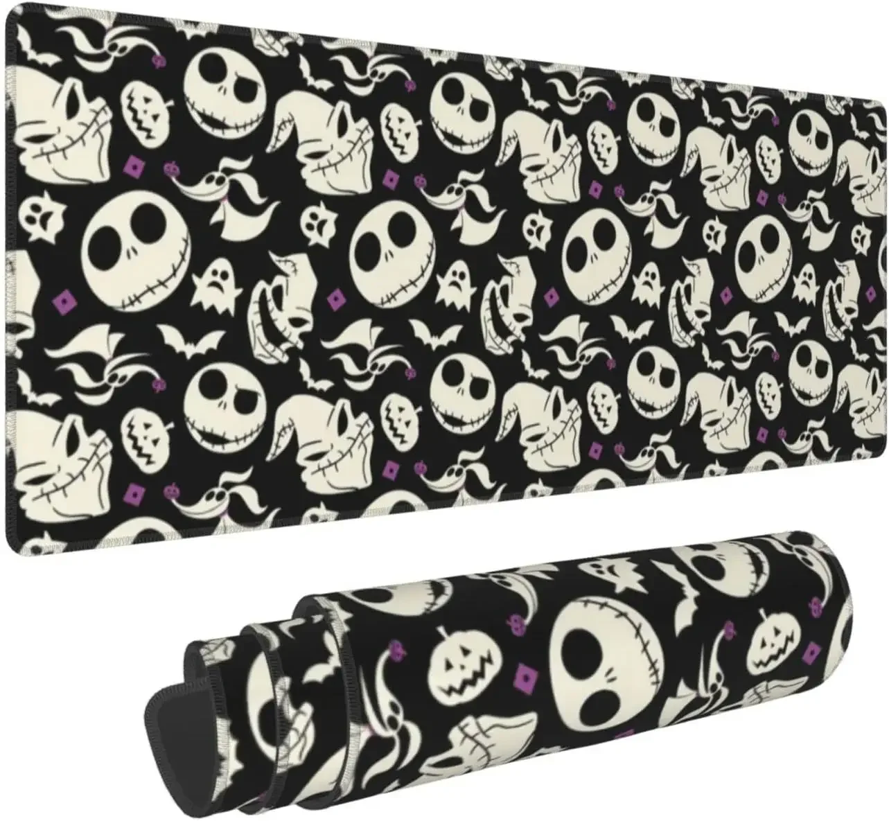 Before Halloween Mouse Pad Non-Slip Rubber Bottom Mouse Pad 11.8 X 31.5 Inch Long Mousepad for Laptop Computer Home Office