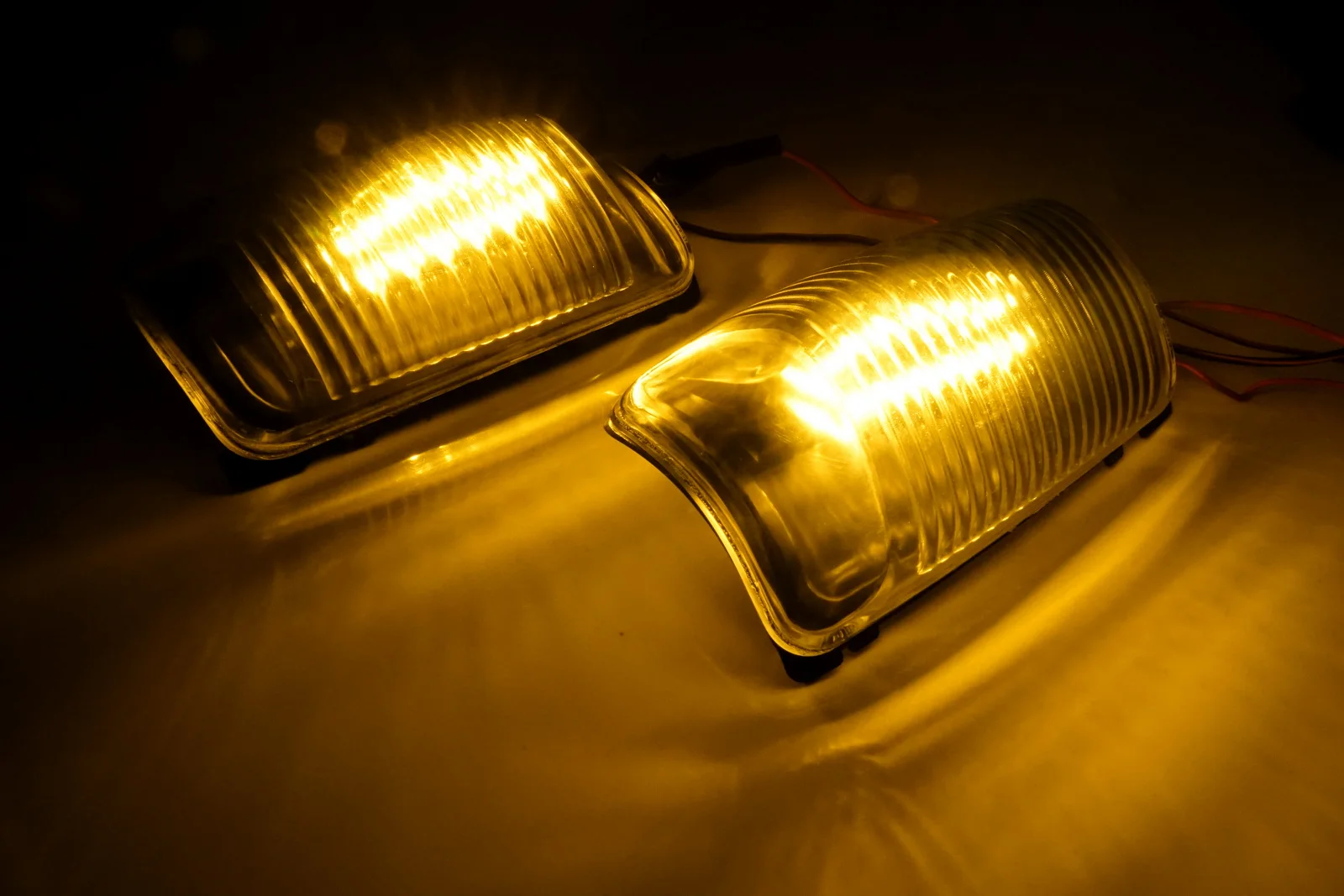 フォードトランジットmk8 13用ミラー,ledドアウィングインジケーター,クリアレンズ