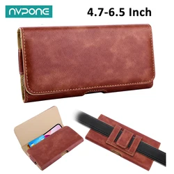 Universal Phone Pouch 4.7-6.5 Inches Phone Holster for Iphone Samsung Huawei Xiaomi Redmi Waist Bags Belt Clip Cover