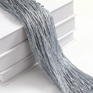 1 Stück 100x200 cm Dekorative Glitzerkabel Cortin Tür Burrow Raum Polyester Stoffscheibe 1x2m 8 Hauptverkaufsbootvorhang - №4