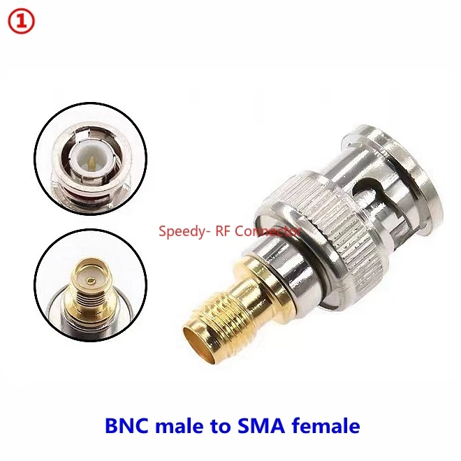 Прямой коннектор SMA-BNC Q9 папа-Мама, диск BNC-SMA для раций Motorola, адаптер Coax RF, латунь, быстрая доставка