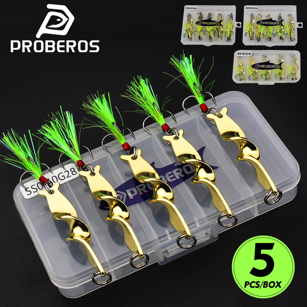 5pcs Long-range Lure, 360° high-speed rotating sequin fake Lure, 10/14/21/28g, specially designed for freshwater and seawater wi