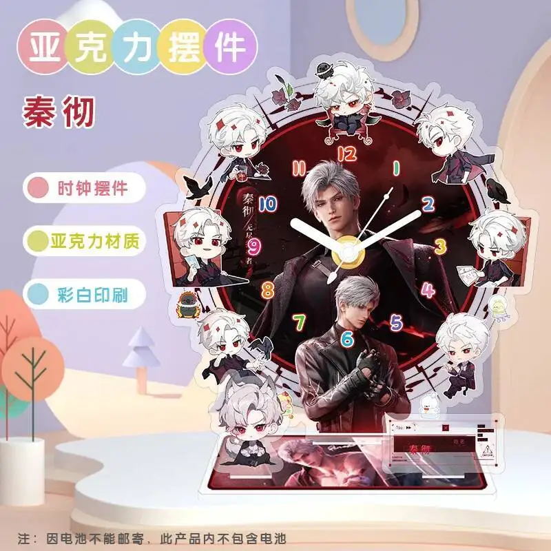 

Anime GAME Love And Deepspace Sylus Desktop Clock Ornament Cartoon Animation Acrylic Human Figure Stand Creative Christmas Gift