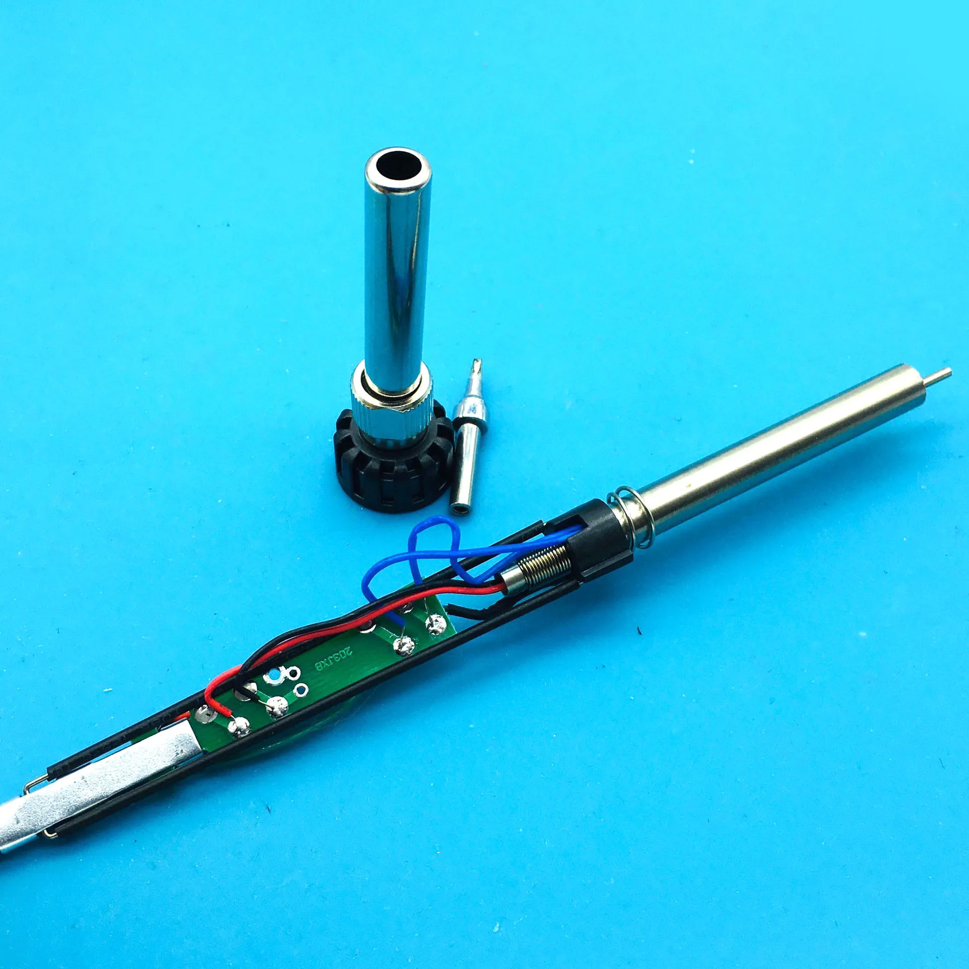 1PCS ESD 20H-90W Handle Assembly + 5tip For QUICK 203H 203 Soldering Station Electric Soldering Iron silicone cable Handle
