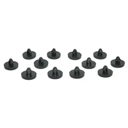 12pcs Brake Switch Stopper Brake Pedal Pad Lights Switch Limiter 90541-06036 Black Rubber For Toyota Hiace 2005-2015 Accessories