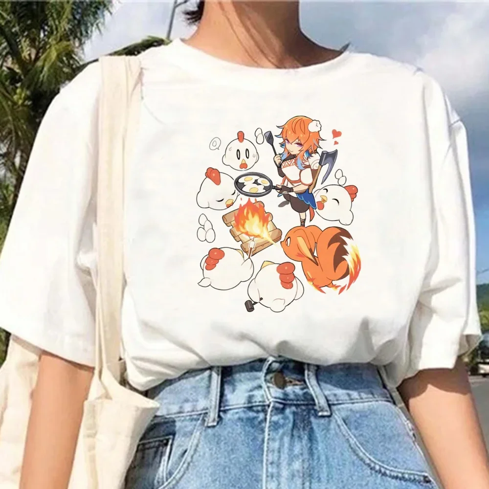 Maglietta Palworld Cartoon Animal Harajuku Print Shirt Kawaii Cartoon Graphic Tees estetica top Monster Survival Game Tee