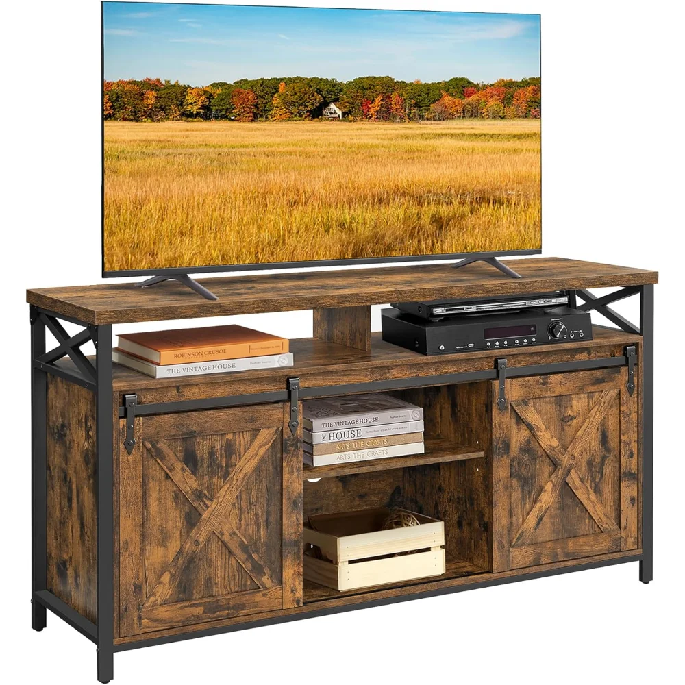 

TV Stand for 65 Inch TV, Entertainment Center, TV Table and Console, TV Cabinet with Adjustable Shelves