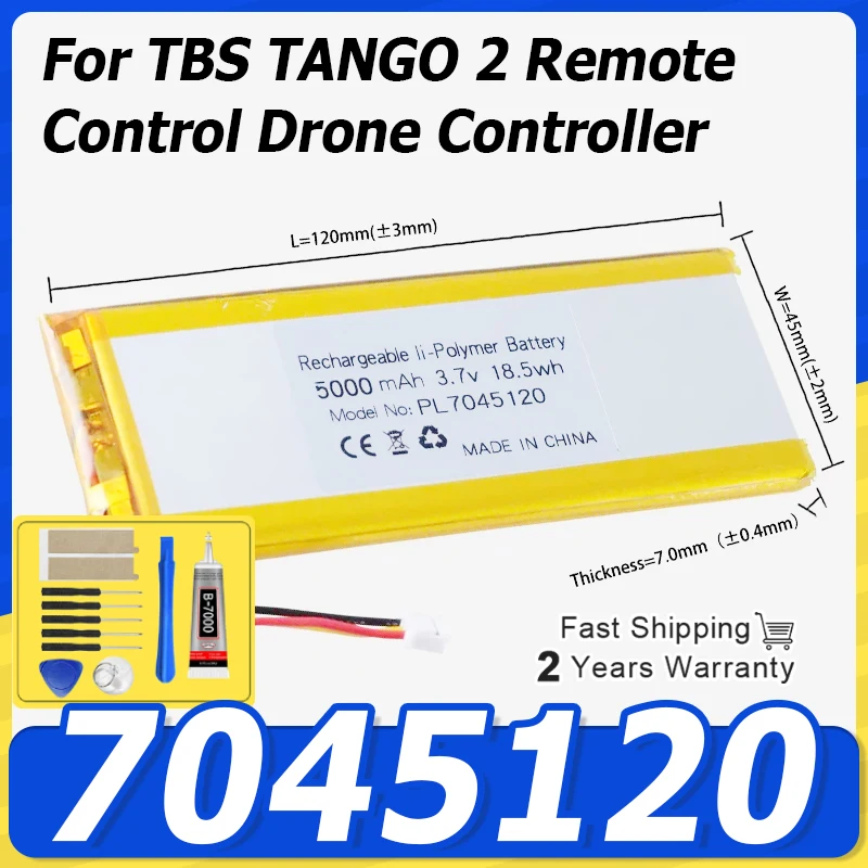 7045120 Li-Po Battery for TBS TANGO 2 Remote Control Drone Controller Rechargeable High Capacity Long Flight Time Replacement