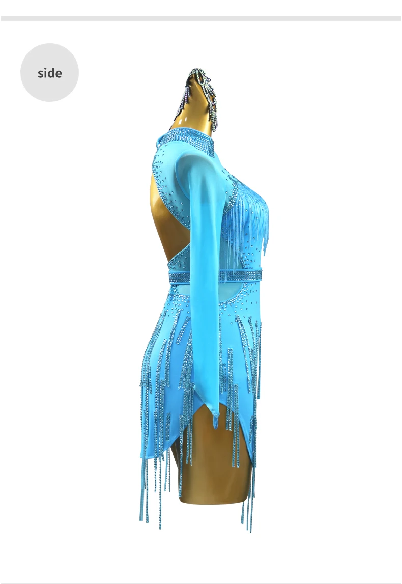2026 Neuer Lateinamerikanischer Tanzrock, Sexy Damen-Tanzanzug, Partykleid für Mädchen, Trainingskleidung, Samba-Sportkostüme, Bühnenoutfit für Frauen – Detail 9