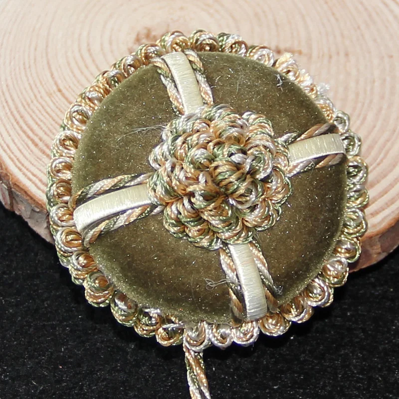 1pc Polyester Flower Curtain Tieback Room Accessories Curtains Tassels Fringe Green Hanging Pendant DIY Small Tassel Hang Balls