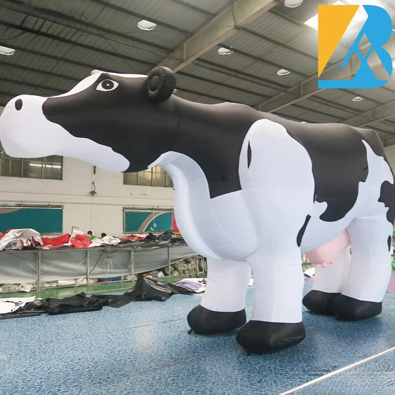 Custom Made Life Size Inflatable Animals Inflatable Dairy Cattle for Outdoor Decoration Toys