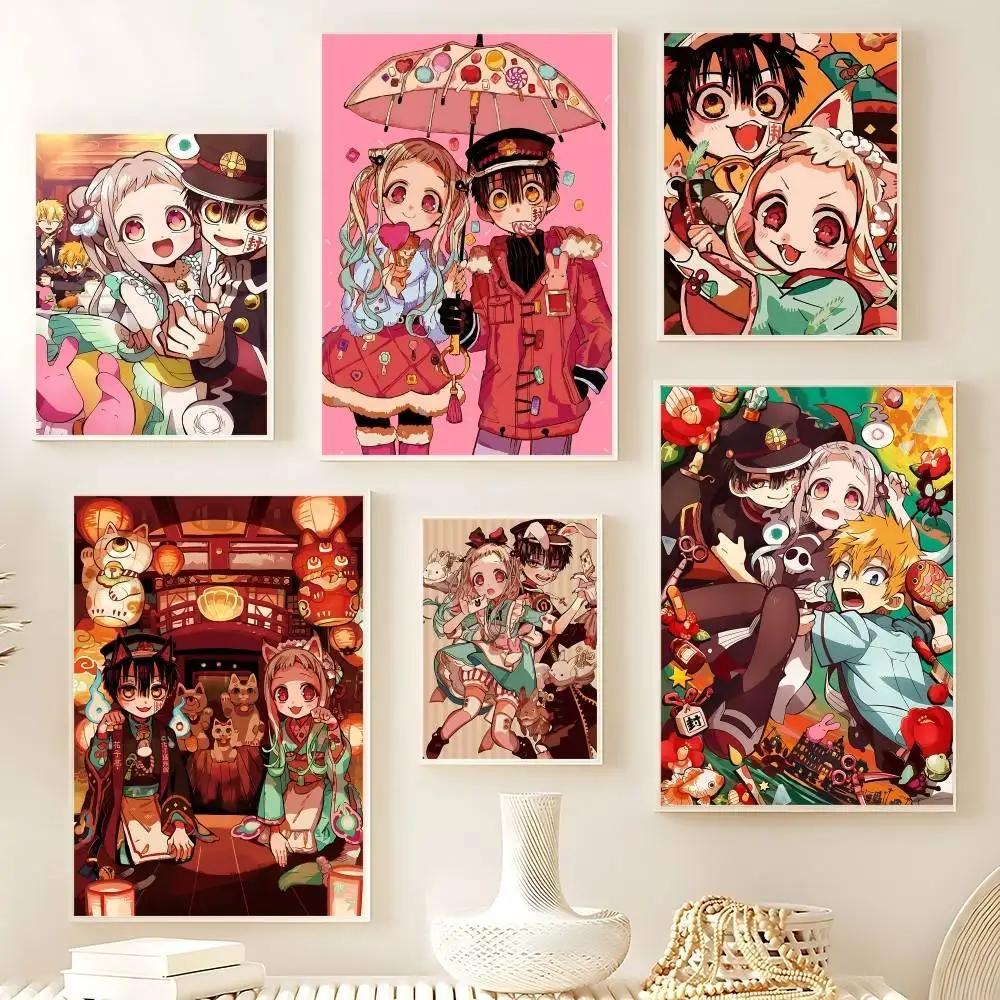 T-Toilet B-Bound H-Hanako Kun Colorful Poster HD Quality Wall Art Retro Posters For Home Room Wall Decor Kawaii Room Decor