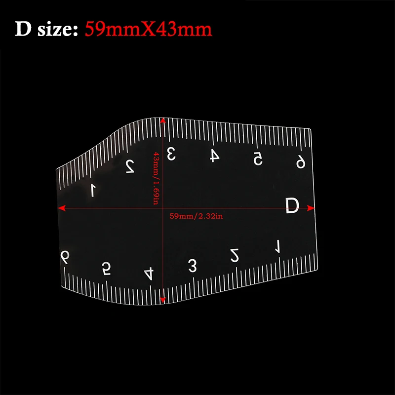 5개입 휴대용 즉시 눈썹 정리 도구 눈썹 디자인 자 선물 내구성 있는 눈썹 쉐이핑 스텐실