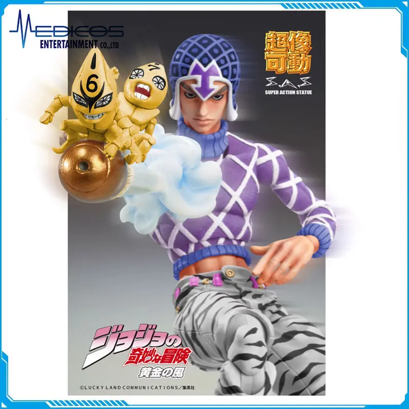 

Original MEDICOS-E JoJo's Bizarre Adventure Guido Mista & SP. Third Ver. PVC Anime Action Figures Active Joints Statue Model