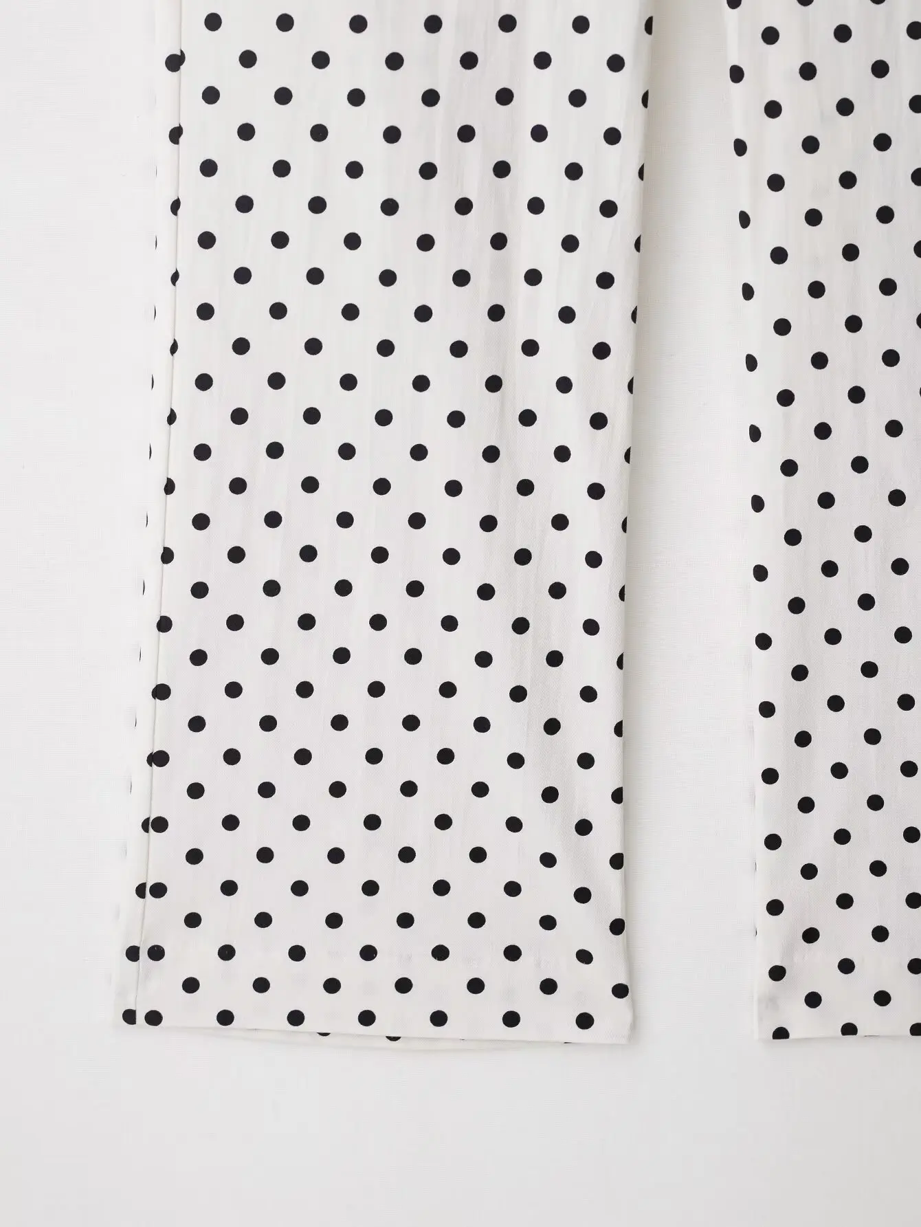 กางเกงขายาวทรงกระบอกลายจุดสำหรับผู้หญิง สไตล์เรโทร เอวสูง เหมาะสำหรับฤดูใบไม้ร่วง ใส่ลำลอง ไปเที่ยวทะเล หรือไปงานปาร์ตี้