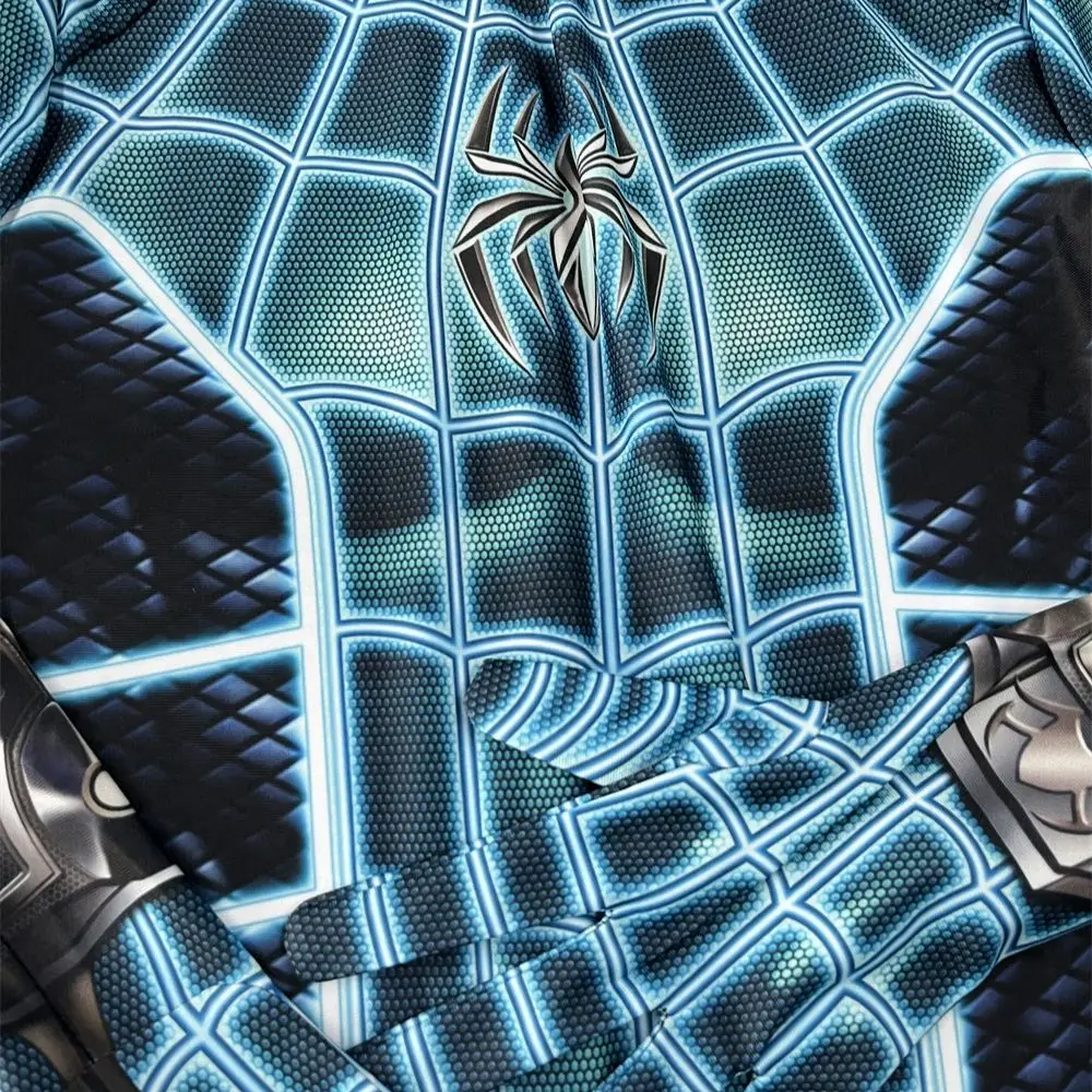 Wunder Spider-Man Jumps uit Angst selbst Anzug Kampf Bodysuit Halloween Cosplay Kostüm für Männer Geburtstags geschenk j23033ba