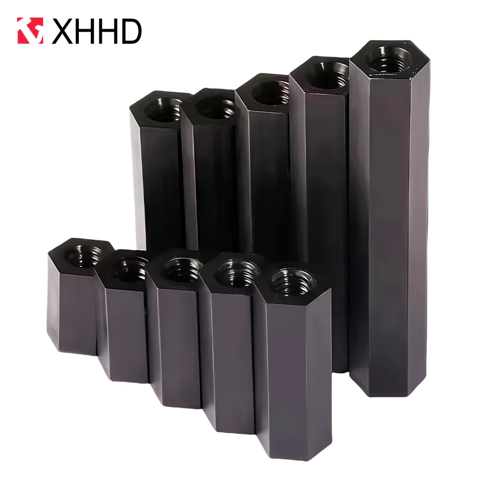 M2 M2, 5 M3 M4 прокладка для печатной платы нейлоновая черная Шестигранная внутренняя стойка нейлоновая двухпроходная пластиковая Шестигранная резьба прокладка для печатной платы материнской платы