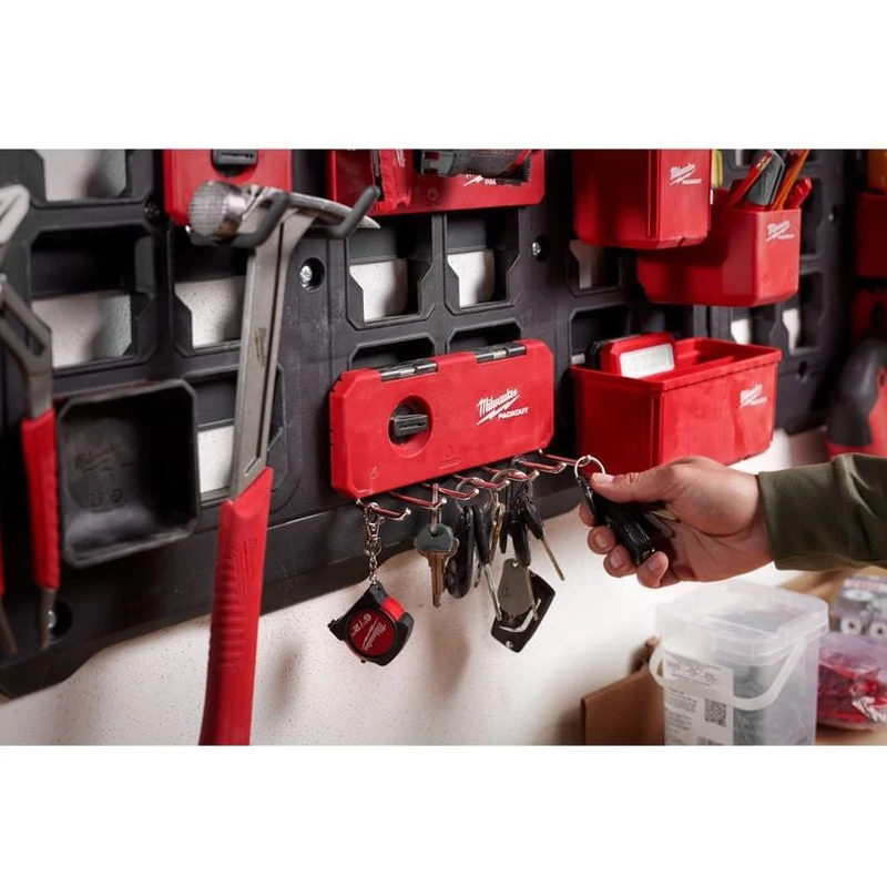 Milwaukee 48-22-8329 PACKOUT 7-Hook Rack Wall mounted show stabilize Power Tool Accessories