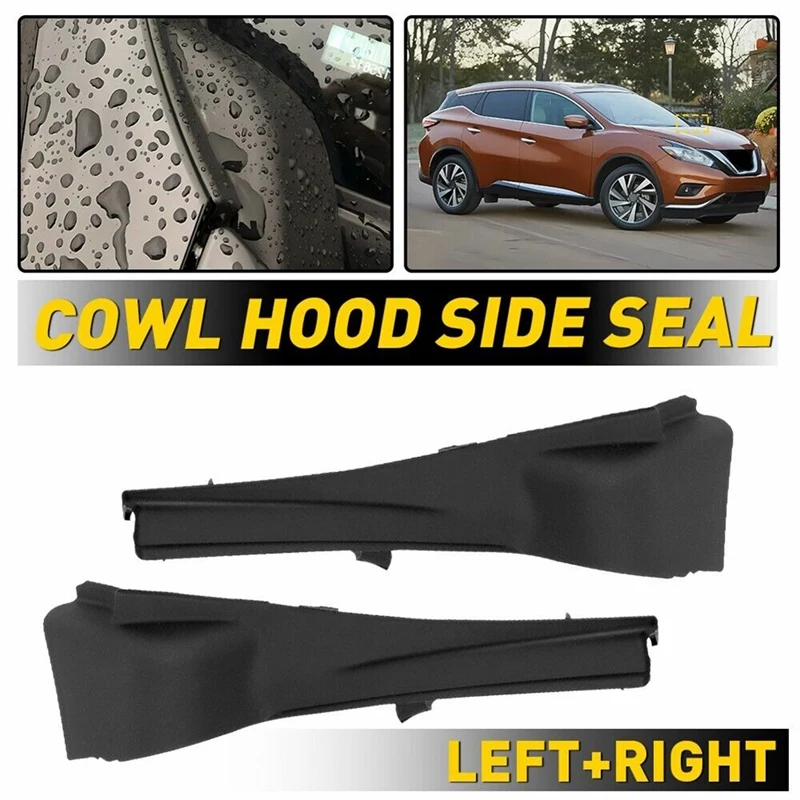 Corner Windshield Wiper Cowl Cover For Nissan Murano 2015-2017 66894-5BC0B 66895-5BC0B Parts Accessories 1Pair