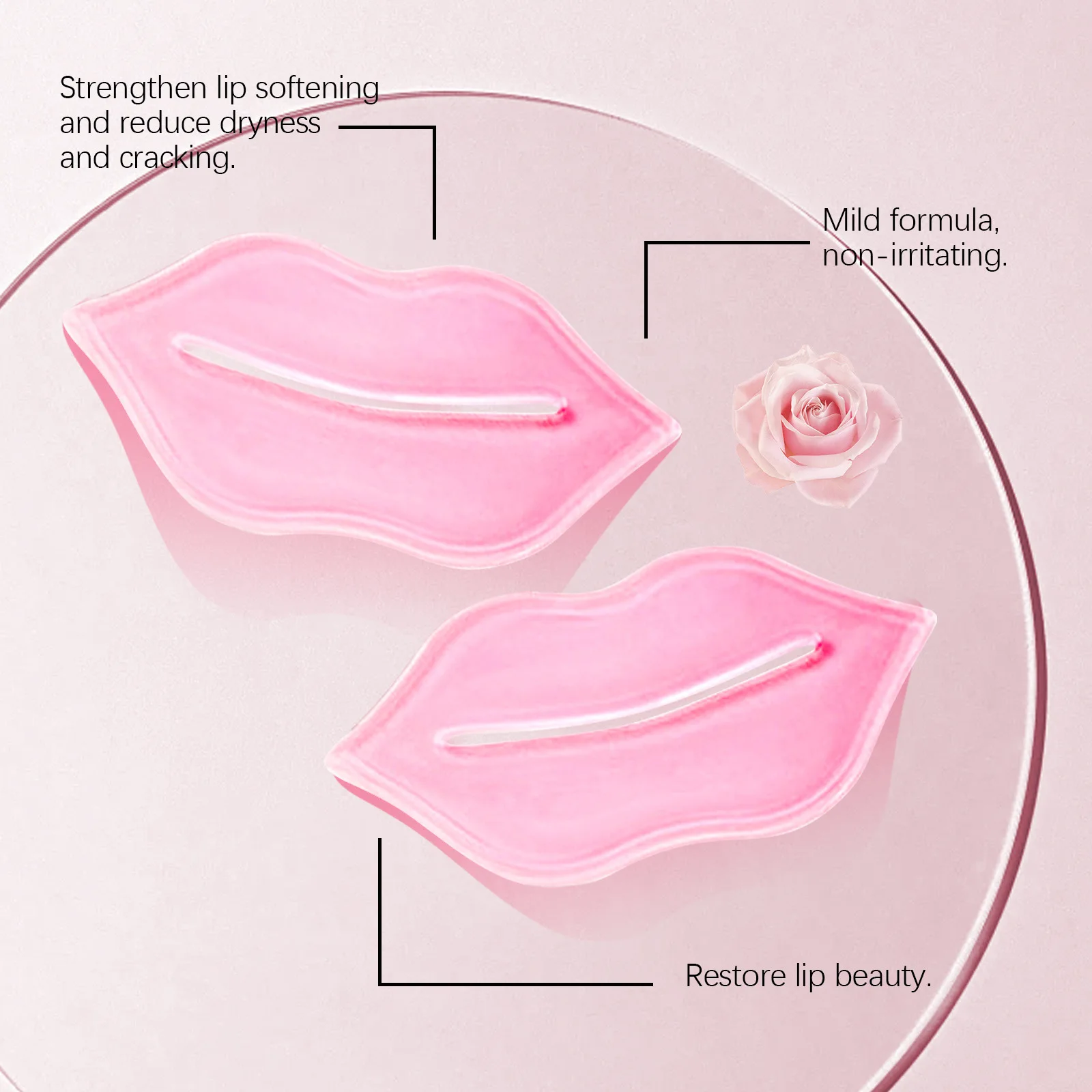 قناع مرطب الشفاه ملمع تليين تحسين جفاف تتلاشى الخطوط الدقيقة يقلل من تفتيح البشرة المغذية تنعيم الشفاه قناع
