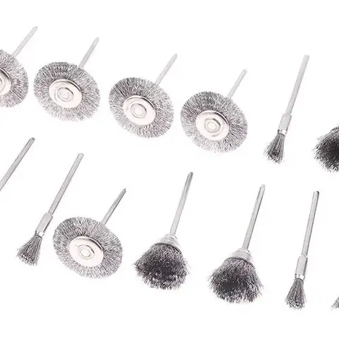 3Pcs Rust Removal Cleaning Brush Mini Metal Brush Set Polishing Wheel Brush For Grinder Rotary Electric Tool Accessories