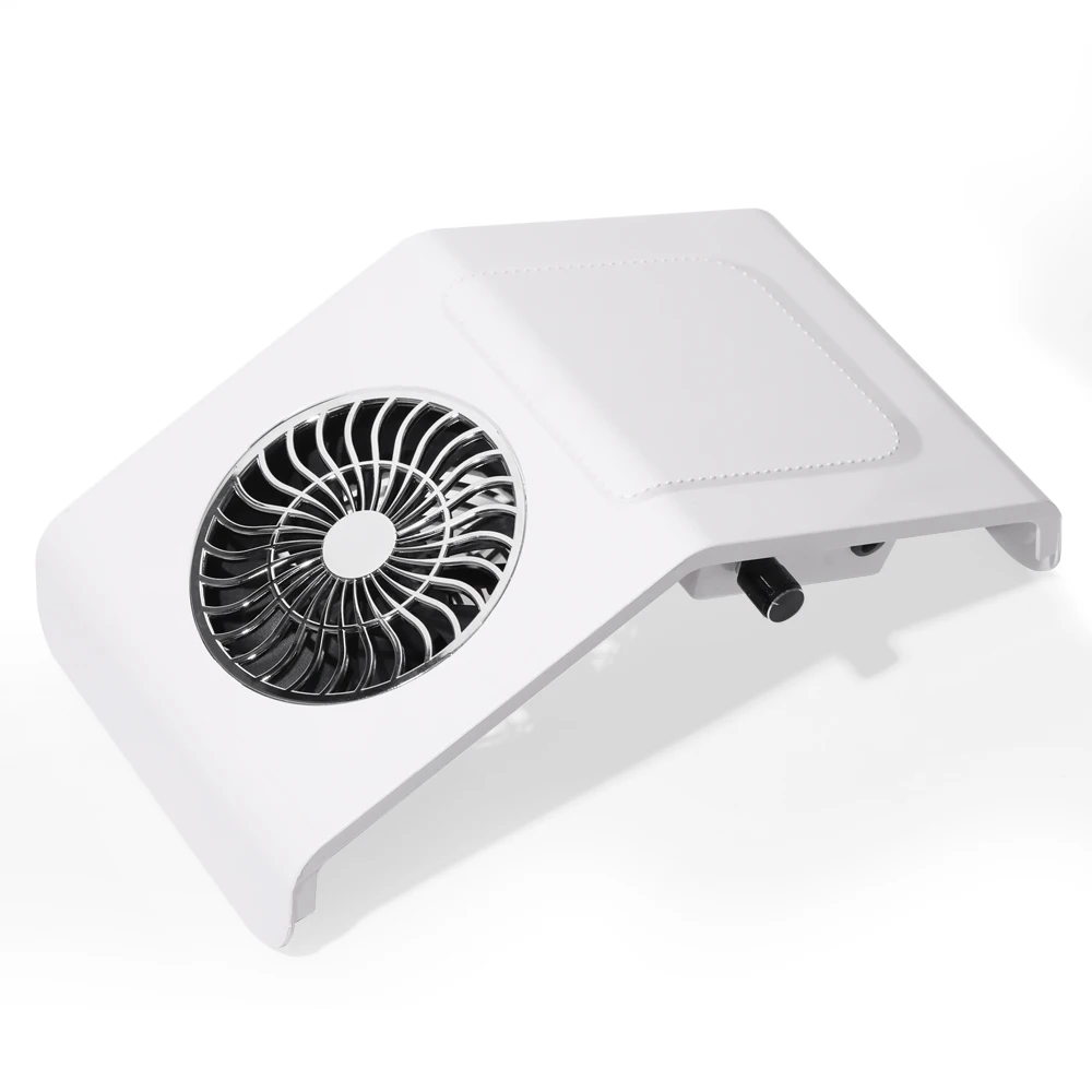 

LULAA Powerful Dust Removal Nail Vacuum Cleaner with Leather Nail Armrest Pad Suitable for Professional or Home Beginners