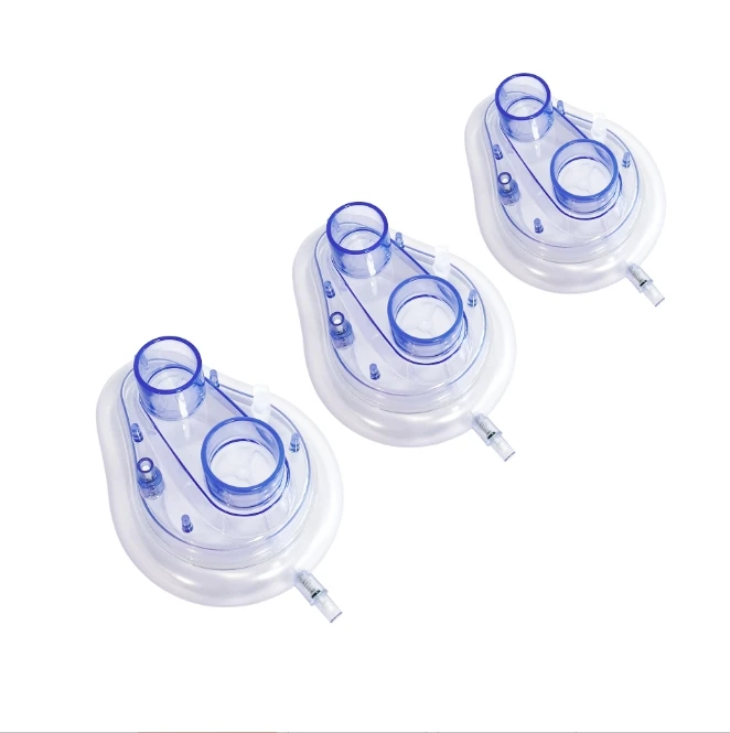 Disposable twin port  mask with peep valve