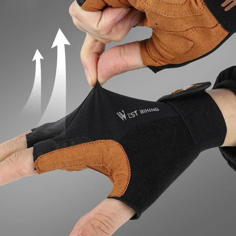 

Half-finger breathable cycling gloves for men and women mountain bike running fitness gym sports bike motorcycle gloves