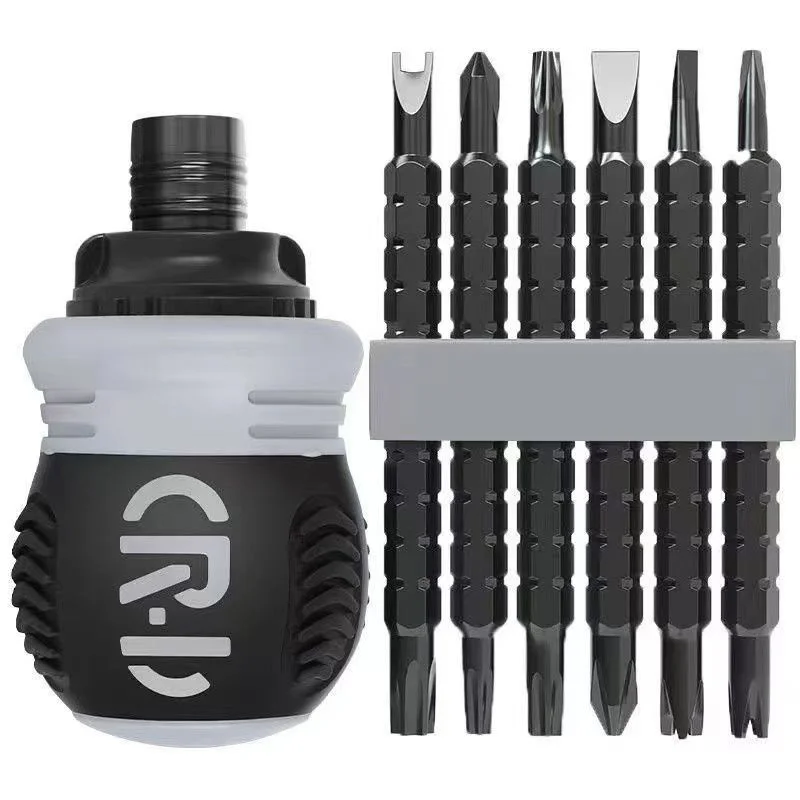 

13 In 1 Mini Ratchet Precision Screwdriver Magnetic Telescopic Labor-Saving Hand Tool Phillips Slotted Dual-purpose Head