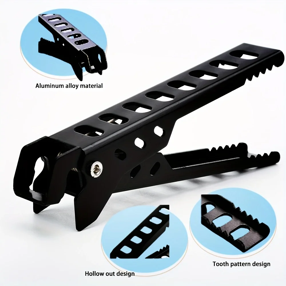 

1Pc/2Pcs Camping Travel Anti-scald Pan Bowl Clamp Grippers, Outdoor Pot Clip Picnic Tableware Accessories Camp Barbecue Cookware