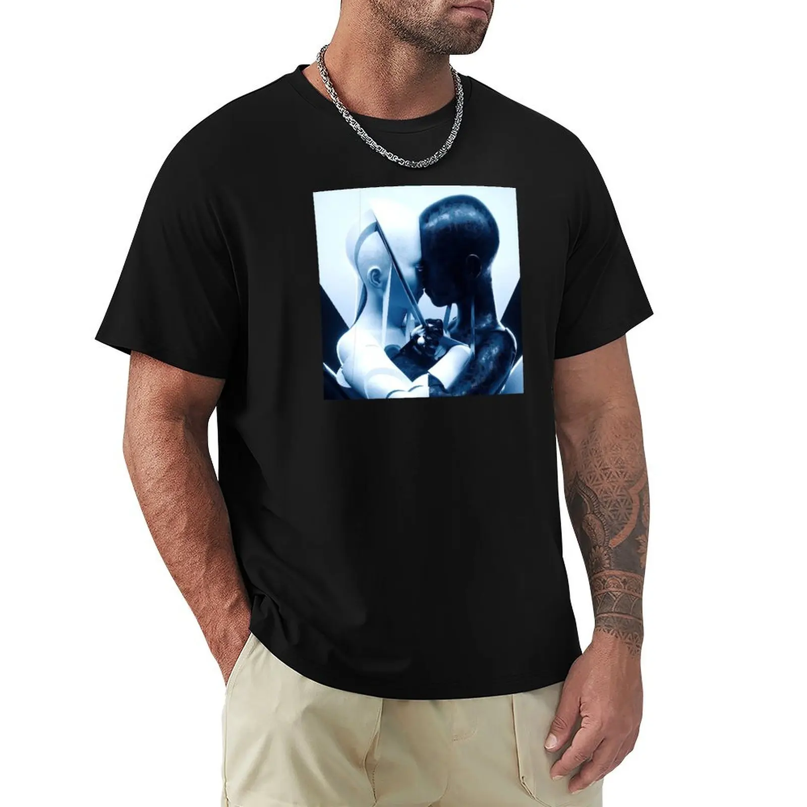 Kissing Love Language T-Shirt cotton t-shirt plain for man package T-Shirt