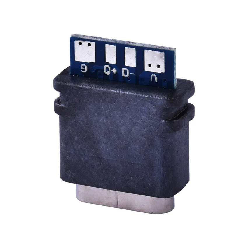 2Pcs USB TYPE C Wire Type IPX7 Waterproof Female Socket 2 4 Solder Joints With Board Waterproof Charging Port USB C Interface