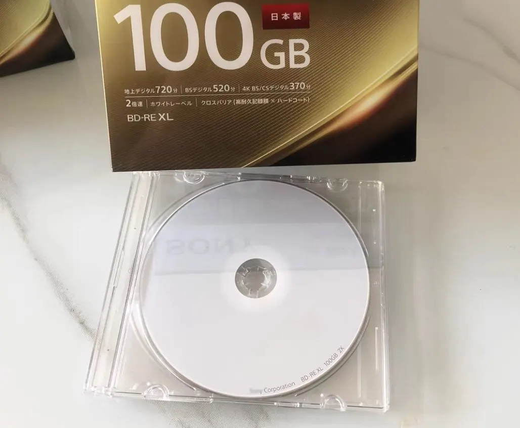 BDRE 100GB Blu-Ray Disc Rewritable BD-RE XL 2X 720MIN 4K Bluray BDXL BDR 100g 1PC