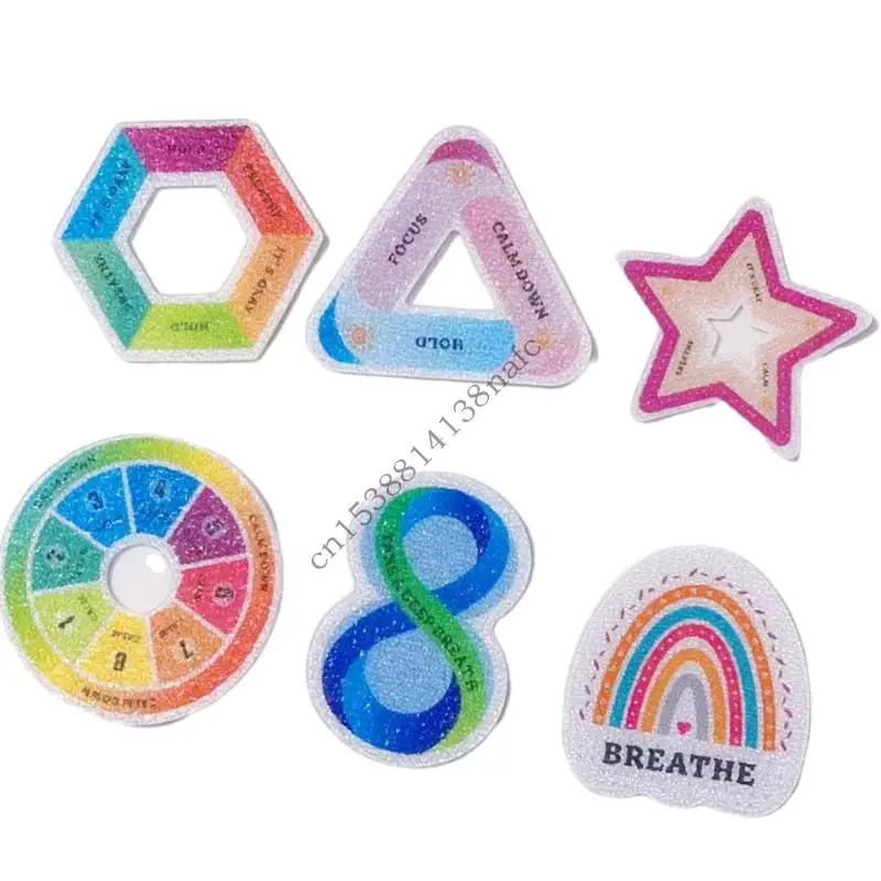 594F Sensory Anxiety Sticker Anxiety Calming Sticker Aesthetic Sticker Soothing Sensory Sticker for Laptop