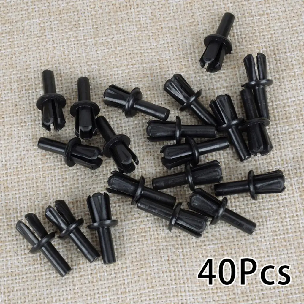 40Pcs LR033144 Windshield A Pillar Moulding Retainer Push Rivet Clip Fit for Land Rover Range Rover HSE L322 Evoque Auveco 22155