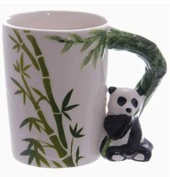 Tasse à café créative en céramique de 500ML, Animal mignon renard 3D, grande capacité, dessin animé, tasses et tasses pour boire du lait du petit déjeuner
